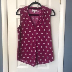 Magenta Charter Club Sleeveless Top